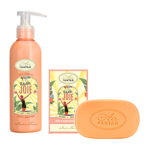 Soap and Body Cream Gift Set in Jute Bag Y a d'la Joie